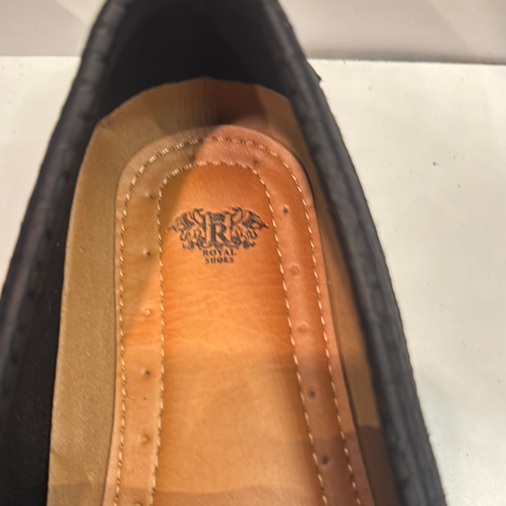 Royal Bones Black Slip-On Loafers with Sleek Design - Picture 6 of 9